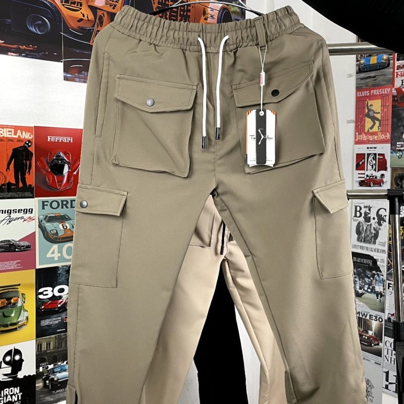 Italian Cargo Jogger (Light Brown Tan)